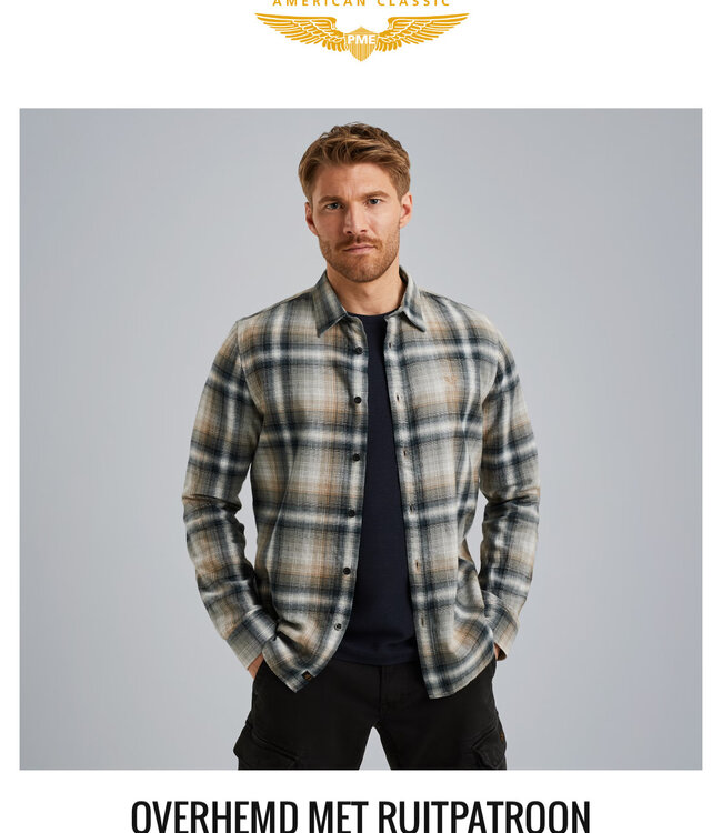 PME LEGEND Hemd LONG SLEEVE CHECK PME LEGEND STARGAZER