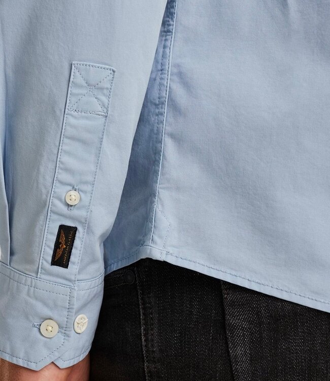 PME LEGEND Hemd LONG SLEEVE PME LEGEND LIGHT GD CANVAS CHAMBRAY BLUE