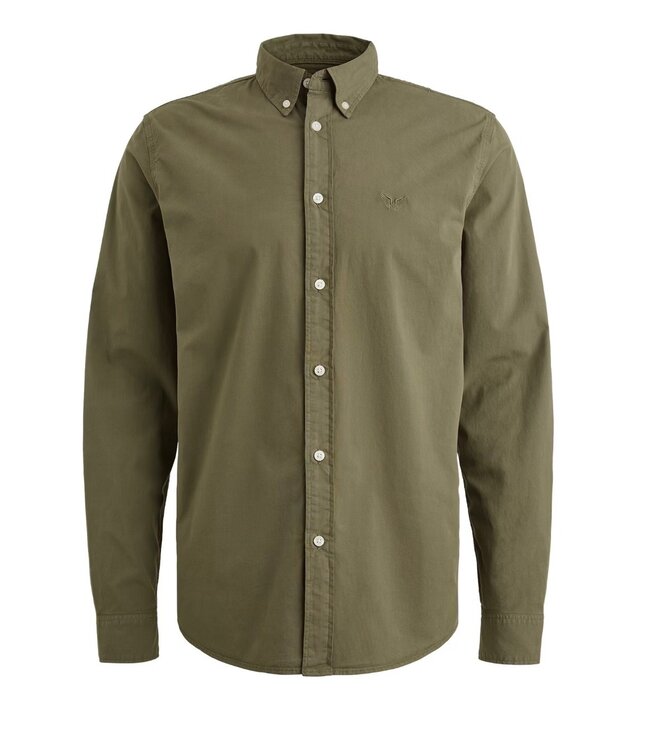 PME LEGEND Hemd LONG SLEEVE PME LEGEND LIGHT GD CANVAS DUSTY OLIVE