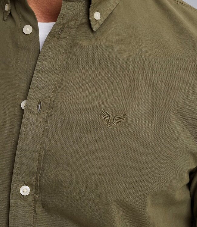 PME LEGEND Hemd LONG SLEEVE PME LEGEND LIGHT GD CANVAS DUSTY OLIVE