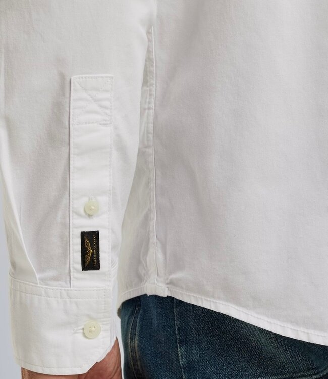 PME LEGEND Hemd LONG SLEEVE PME LEGEND LIGHT GD CANVAS BRIGHT WHITE