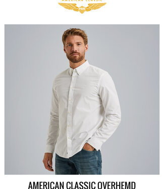 PME LEGEND Hemd LONG SLEEVE PME LEGEND LIGHT GD CANVAS BRIGHT WHITE