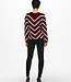 ONLY Pull ELIZA STRIPE ONLY ZINFANDEL RED