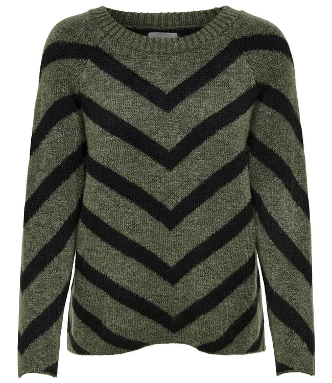 ONLY Pull ELIZA STRIPE ONLY LIZARD GREEN