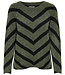ONLY Pull ELIZA STRIPE ONLY LIZARD GREEN