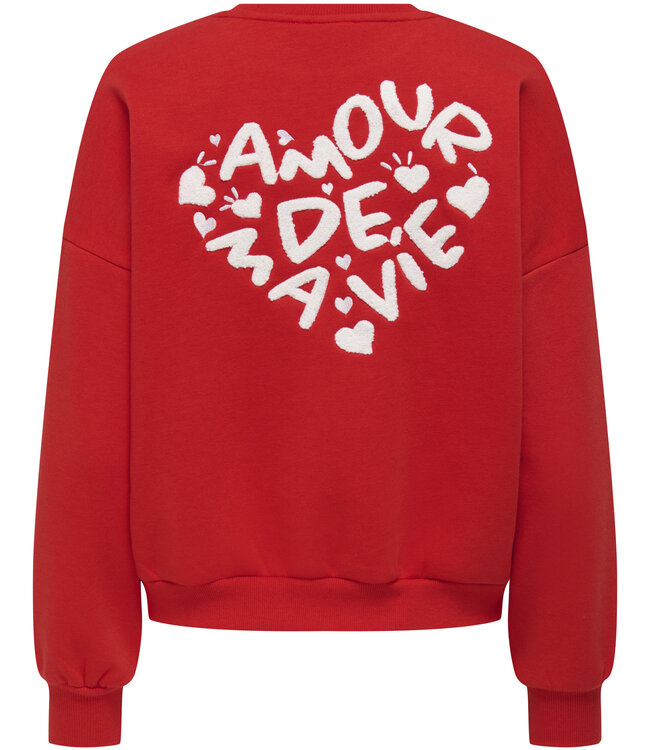 ONLY Pull SWEATER TAMMIE ONLY HIGH RISK RED AMOUR