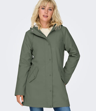 ONLY Jas NEW SALLY RAINCOAT ONLY CASTOR GRAY