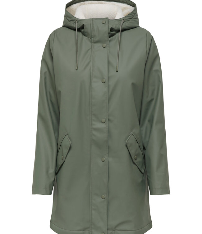 ONLY Jas NEW SALLY RAINCOAT ONLY CASTOR GRAY