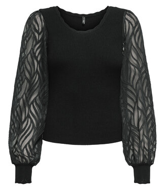 ONLY Pull JULIE RIB ONLY BLACK LACE