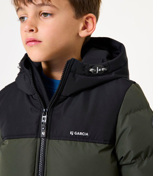 GARCIA Jas PUFFER GARCIA MINI BOYS DARK GREEN