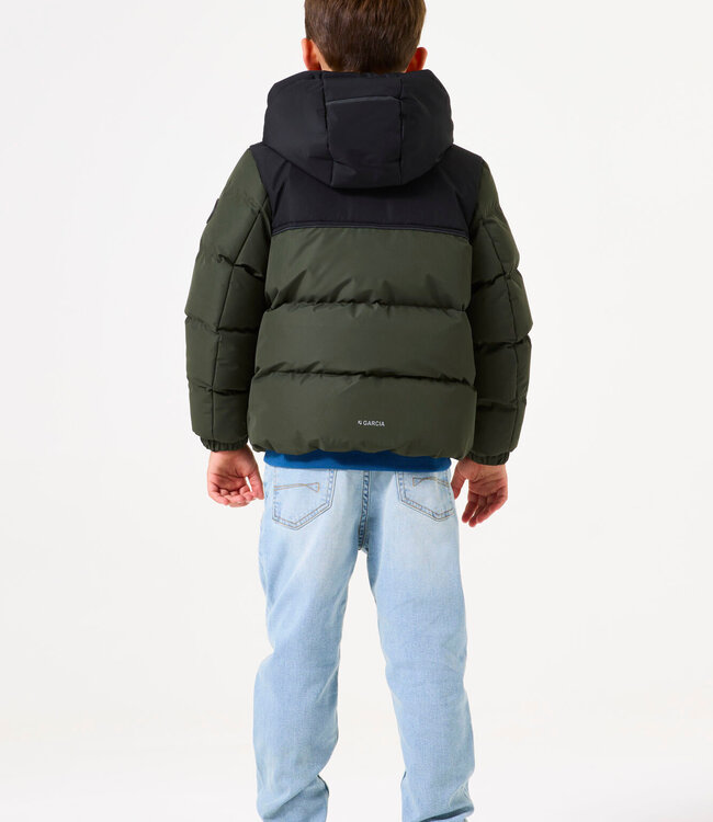 GARCIA Jas PUFFER GARCIA MINI BOYS DARK GREEN