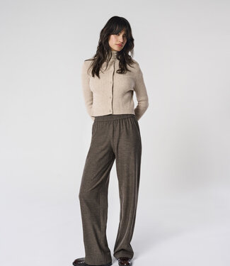 ONLY Broek DELL WIDE ONLY DARK BROWN MELANGE
