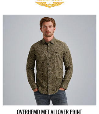 PME LEGEND Hemd LONG SLEEVE PRINT ON CTN PME LEGEND BELUGA