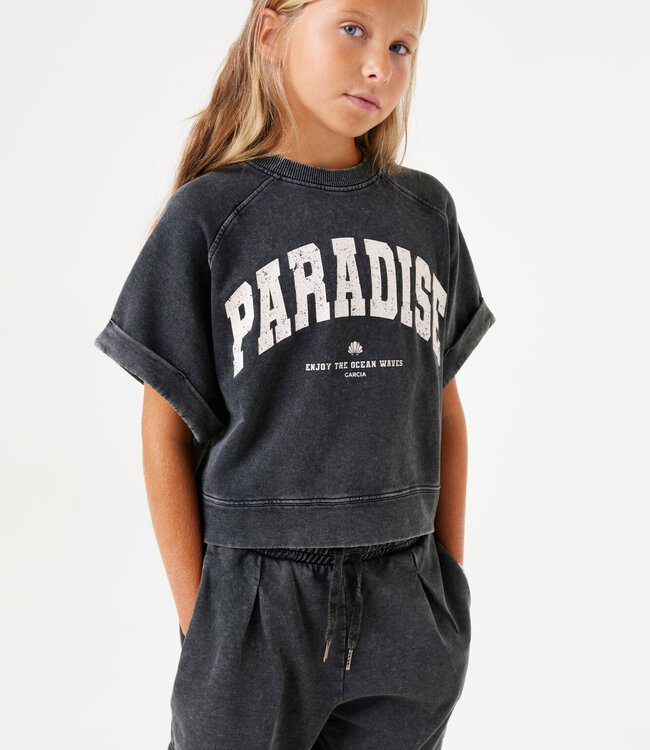 GARCIA Short SWEAT PARADISE TEENS GARCIA DARK GREY
