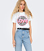 ONLY T-Shirt ARIYA LIFE ONLY WHITE LOVE