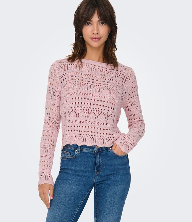 JDY Pull SUN LAY BOATNECK JDY CHALK PINK