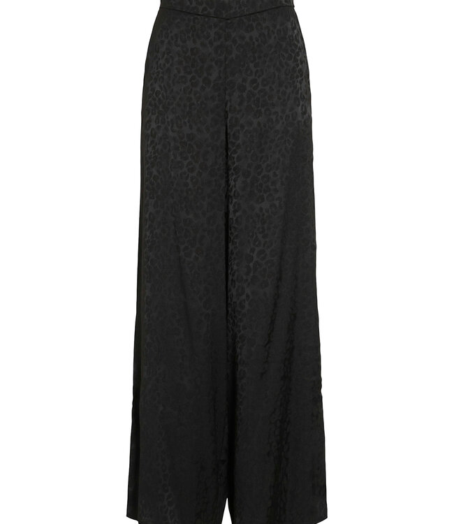 JDY Broek SALINA JACQUARD VILA BLACK BEAUTY
