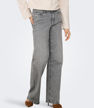 JDY Broek JEANS FELINA FINA WIDE JDY LIGHT GREY DENIM