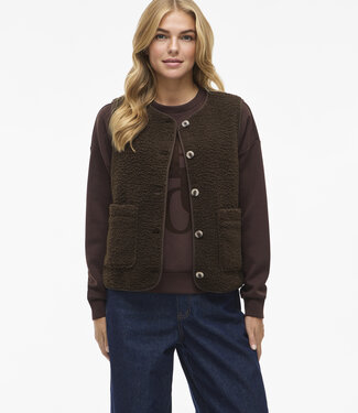 VILA Vest TEDDY ADA VILA COFFE BEAN