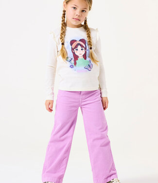 GARCIA Broek RIBBEL GARCIA MINI GIRLS LILAC ROSE