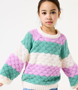 GARCIA Pull STRIPE GARCIA MINI GIRLS LILAC ROSE