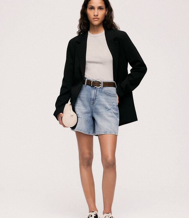 VILA Short JAF DESTROY DENIM VILA LIGHT BLEU DENIM