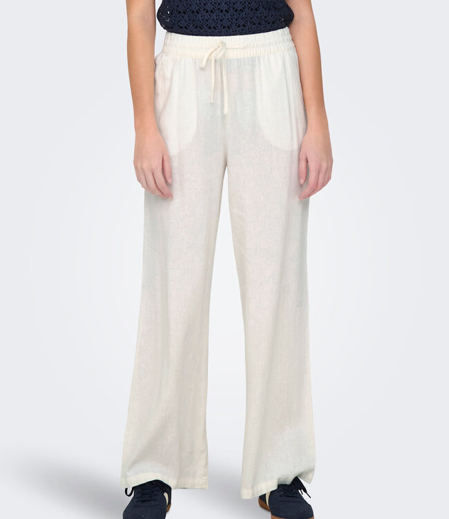 JDY Broek SAY LINNEN WIDE JDY SNOW WHITE