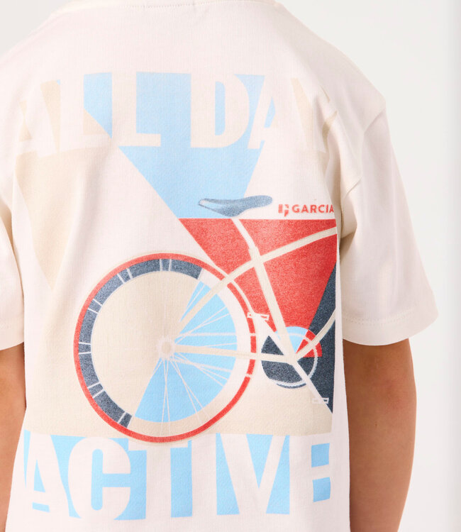 GARCIA T-Shirt ALL DY ACTIVE GARCIA WIT