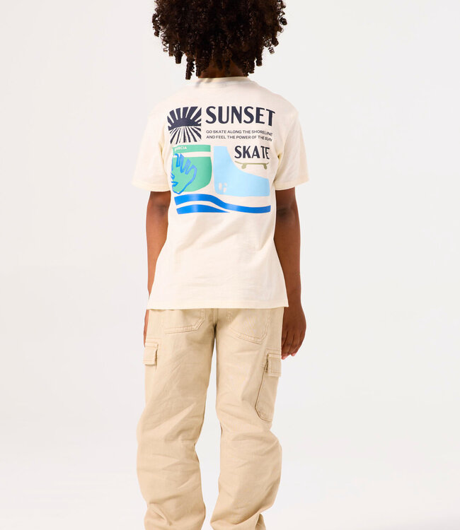 GARCIA T-Shirt SUNSET SKATE GARCIA MINI BOYS CREAM