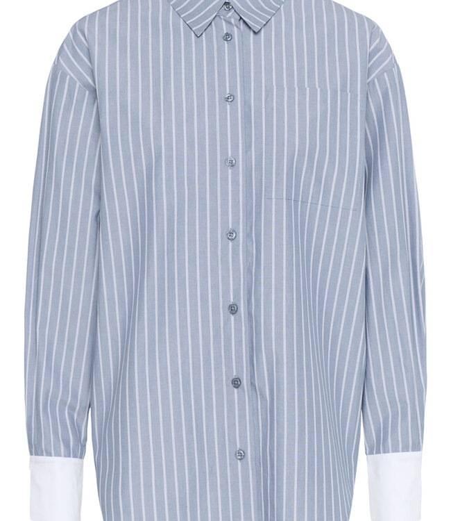 KAFFE Hemd MILINA  KAFFE WINDWARD BLUE 108274