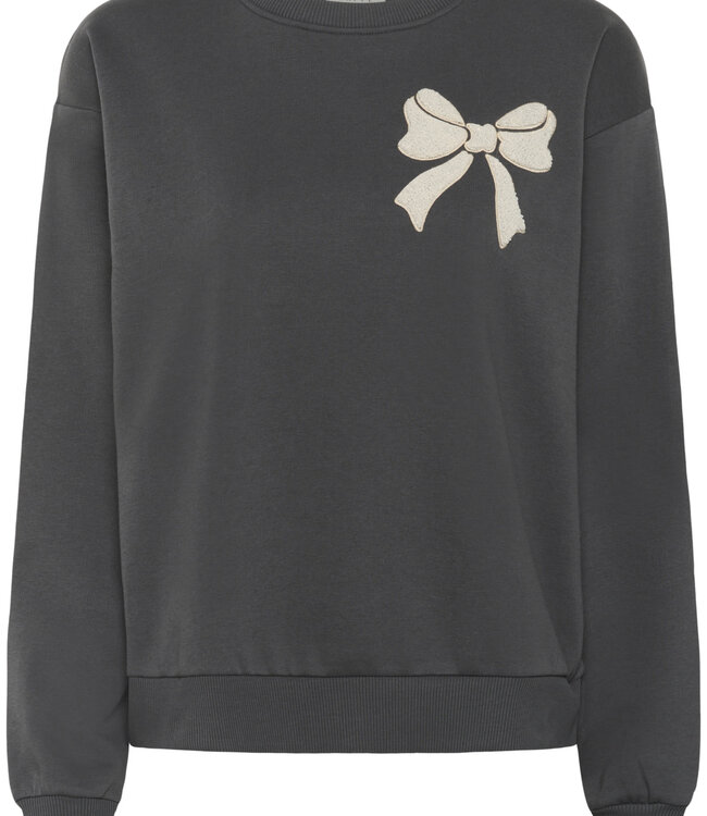 KAFFE Sweater ELENORA STRIK KAFFE BLACK OYSTER 108375