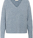 KAFFE Pull NIEL V-NECK KAFFE WINDWARD BLUE 1740181