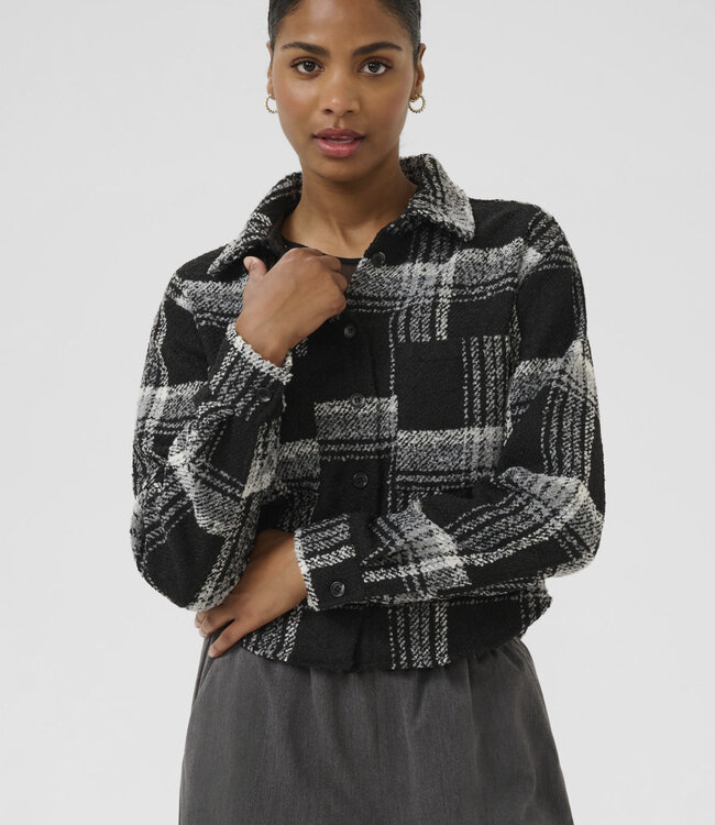 KAFFE Jas LILY KAFFE BLACK WHITE CHECK 108577