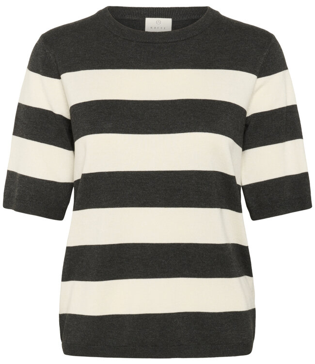 KAFFE T-Shirt LIZZA STRIPED KAFFE SPRING TURTLEDOVE 108416