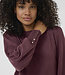 KAFFE Pull LIZZA ROUND NECK BUTTONS KAFFE WINDSOR WINE 191528