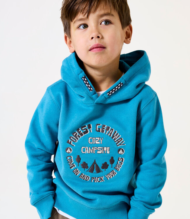 GARCIA Hoodie FOREST GETAWAY GARCIA MINI BOYS RETRO BLUE