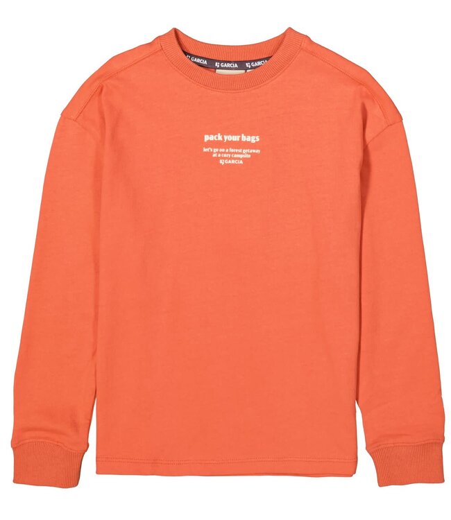 GARCIA T-Shirt NO PLANS TODAY  GARCIA MINI BOYS RUSTY