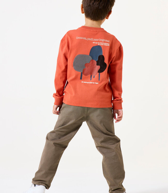 GARCIA T-Shirt NO PLANS TODAY  GARCIA MINI BOYS RUSTY