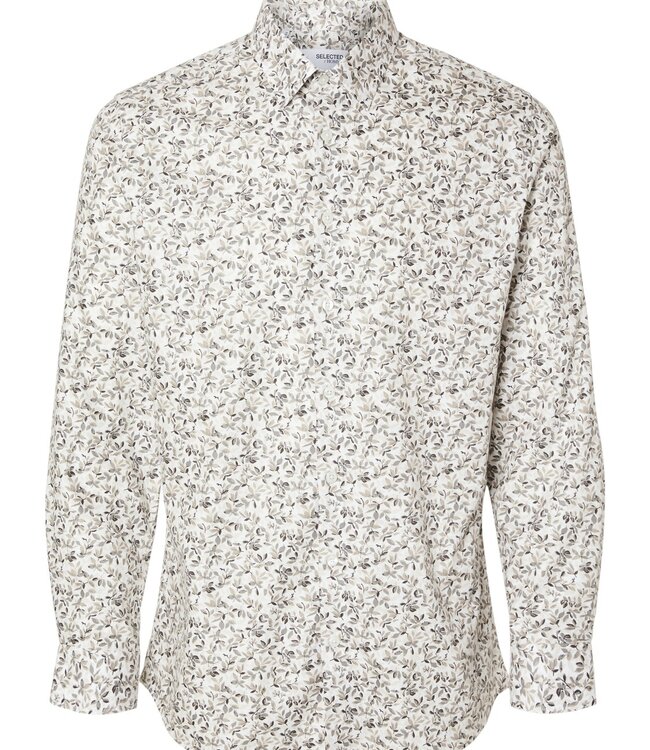 SELECTED HOMME Hemd SLIM ETHAN PRINT SELECTED HOMME BRIGHT WHITE MULTI DISTY