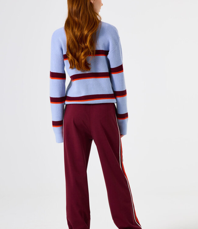 GARCIA Broek SPORTIVE STRIPE GARCIA TEENS DARK CHERRY