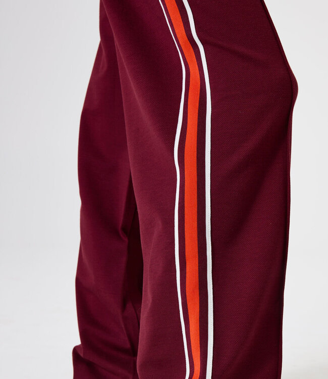 GARCIA Broek SPORTIVE STRIPE GARCIA TEENS DARK CHERRY