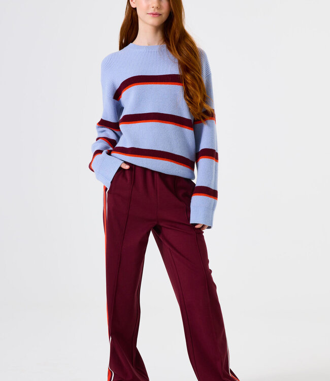 GARCIA Broek SPORTIVE STRIPE GARCIA TEENS DARK CHERRY