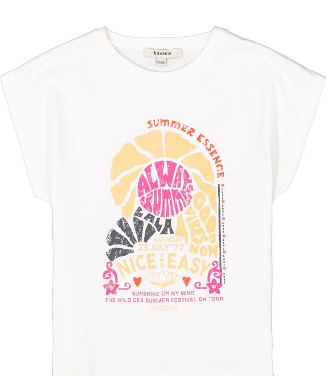 GARCIA T-Shirt ALWAYS SUMMER GARCIA GIRLS WHITE