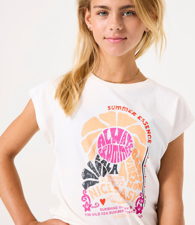 GARCIA T-Shirt ALWAYS SUMMER GARCIA GIRLS WHITE
