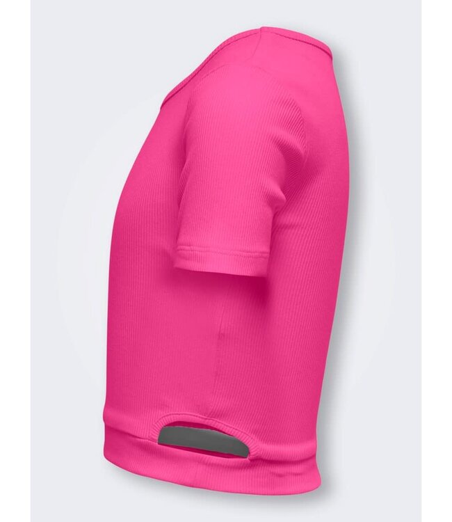 ONLY KIDS MEISJES T-shirt NESSA Only Kids Girls RASPBERRY ROSE SIDE CUT OUT