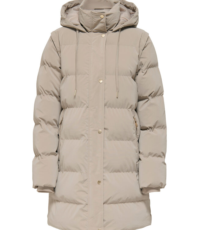 ONLY Jas DIXIE PUFFER COAT ONLY STRING BEIGE