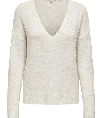 JDY Pull ELANORA V-Neck JDY CLOUD DANCER