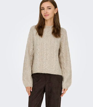 JDY Pull SILJA CABLE JDY OATMEAL
