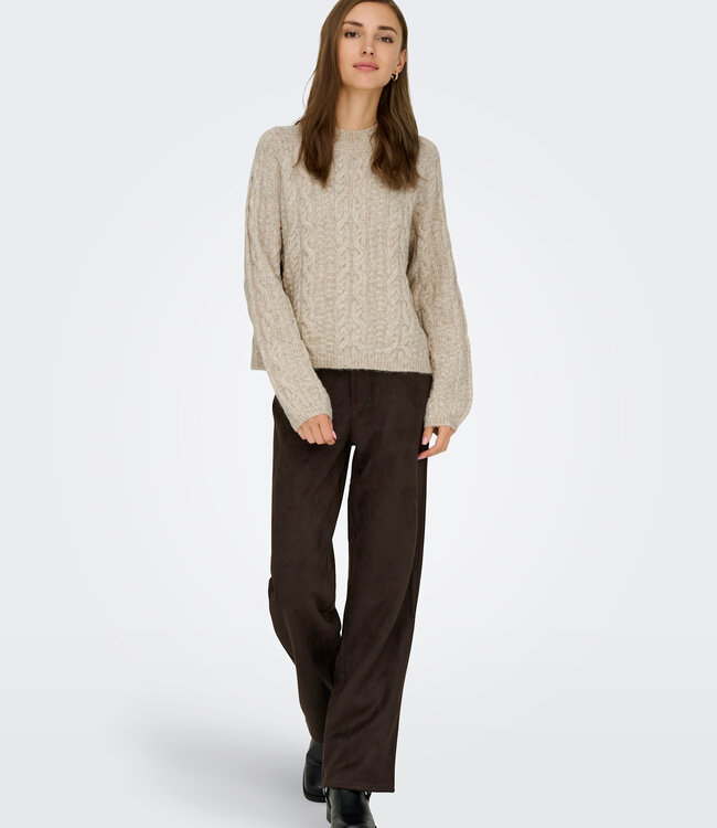 JDY Pull SILJA CABLE JDY OATMEAL