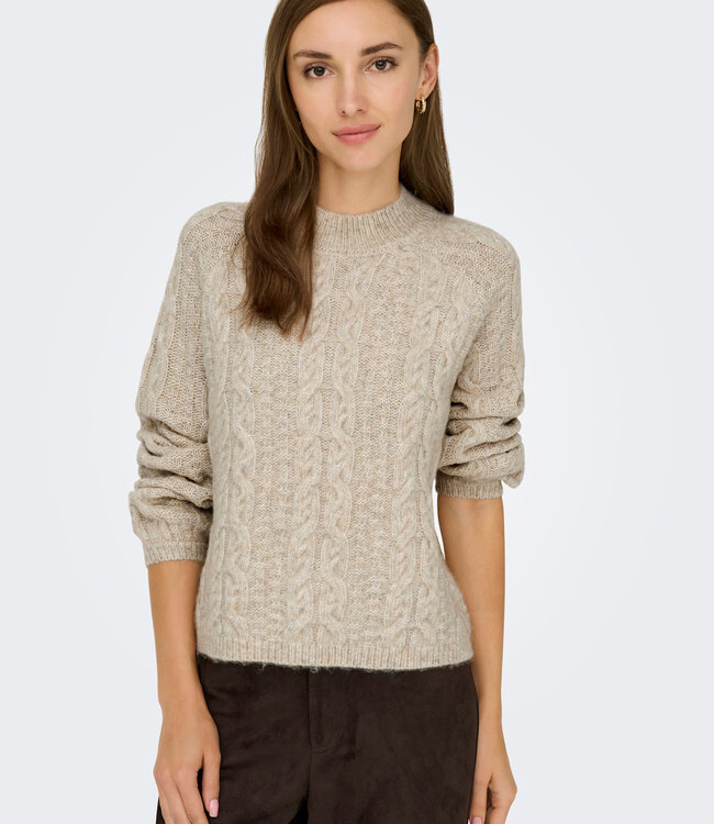 JDY Pull SILJA CABLE JDY OATMEAL